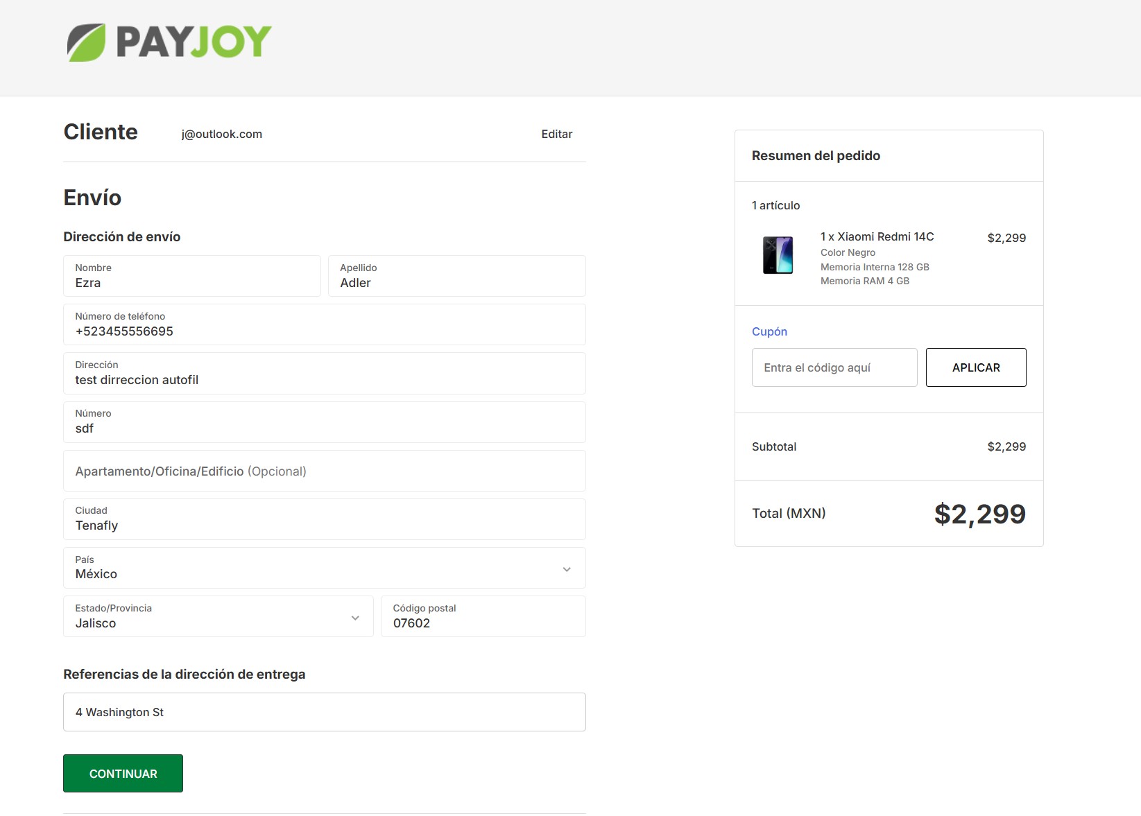 payjoy-checkout-screenshot Payjoy Custom Checkout